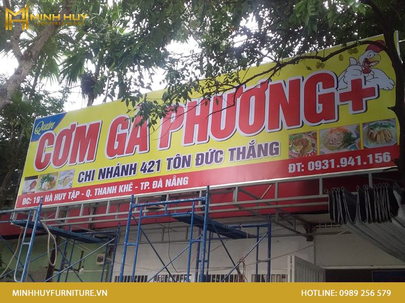 Báo giá biển bạt khung sắt