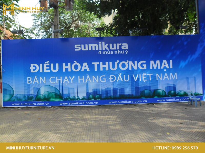 Báo giá biển bạt khung sắt