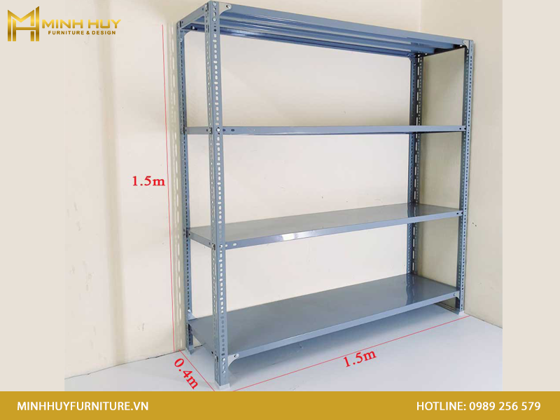 Cách lắp kệ sắt 4 tầng