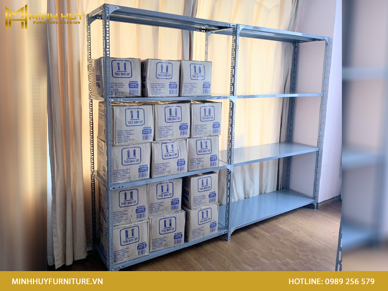 Cách lắp kệ sắt 4 tầng